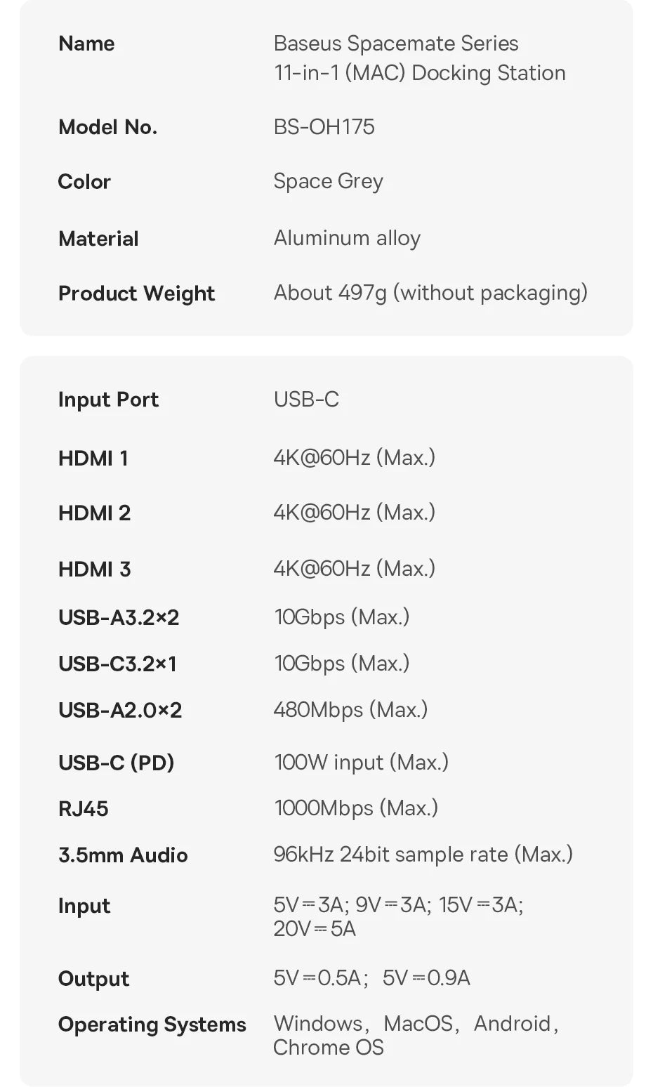 USB-C Triple Display Docking Station for Laptops