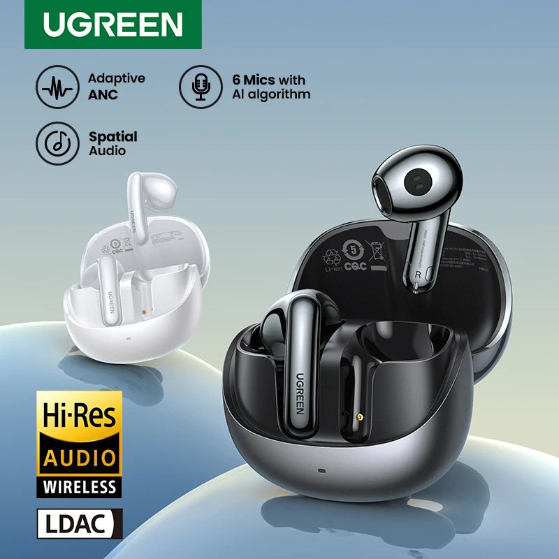 Adaptive Noise Cancelling Wireless Earbuds with LDAC Hi-Res Audio - 1