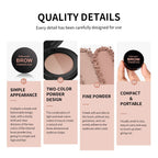 Two-Color Eyebrow Powder Duo for Natural Brows and Contouring
