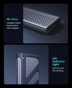 40Gbps USB4 M.2 NVMe SSD Enclosure with Cooling Fan