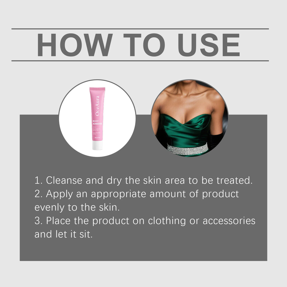 All-Day Clothing Body Adhesive for Wardrobe Security