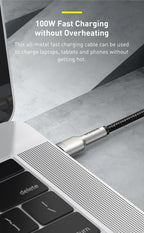 100W USB-C to USB-C Fast Charging and Data Cable