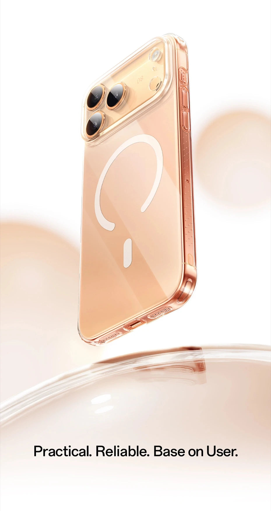 Magnetic Transparent Protective Case for iPhone