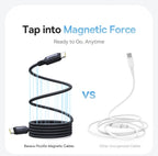 240W Magnetic Fast Charging USB-C Cable for Laptops and Smartphones
