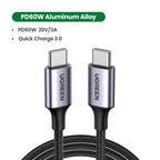 60W USB-C to USB-C Fast Charging and Data Sync Cable