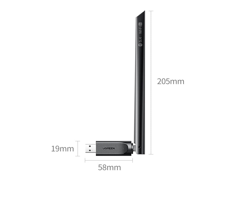 AX900 WiFi 6 and Bluetooth 5.4 USB Dual-Band Wireless Adapter - 34