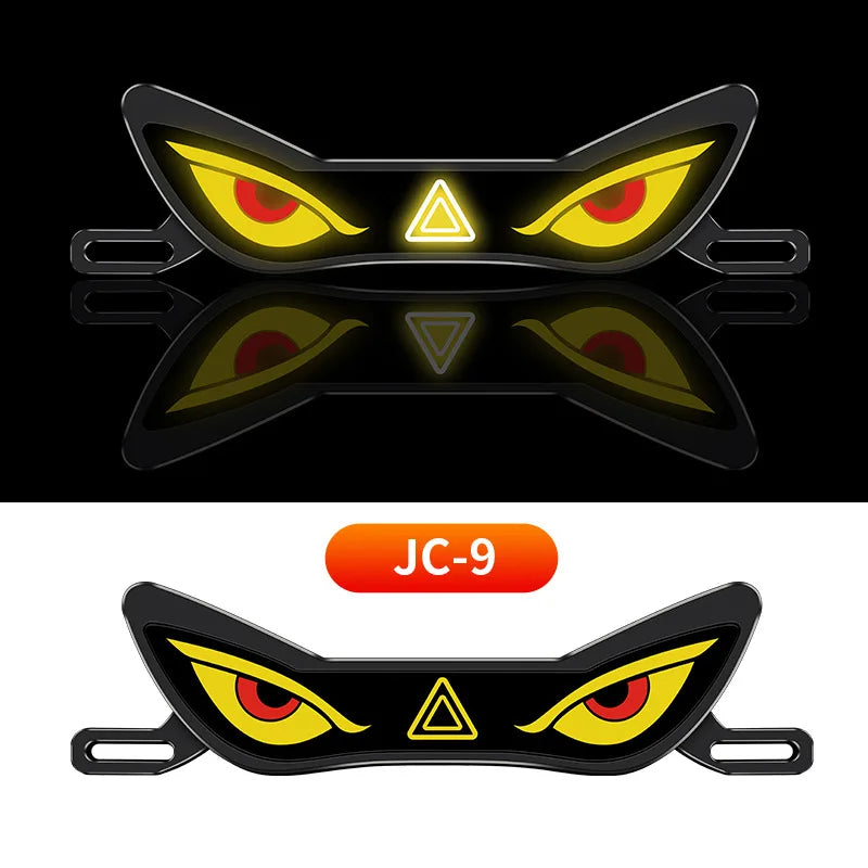 LED Demon Eye Motorcycle License Plate Warning Light - 17