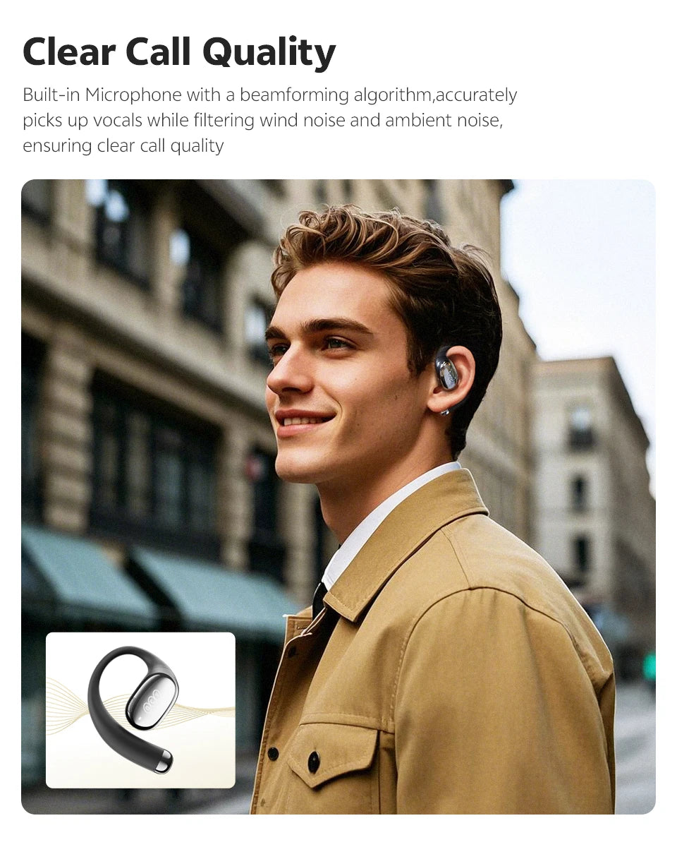 Open-Ear Wireless Sport Headphones with 52-Hour Battery Life