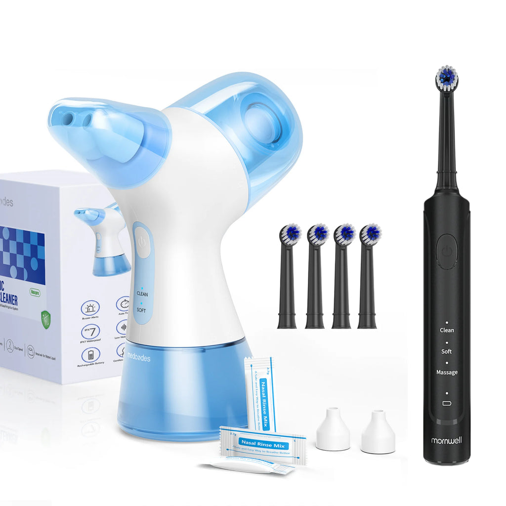 Electric Nasal Irrigator and Sonic Toothbrush Care Kit