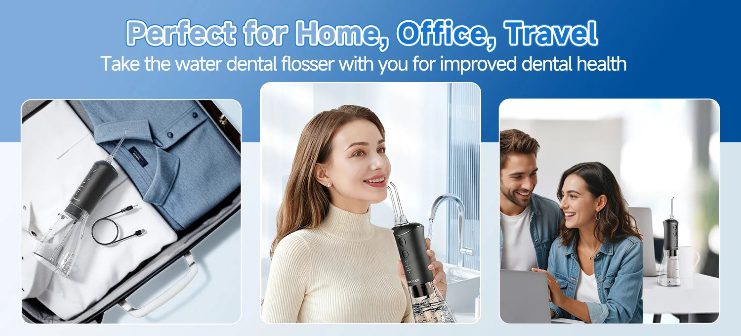 Portable Water Flosser and Electric Toothbrush Dental Care Set - 14