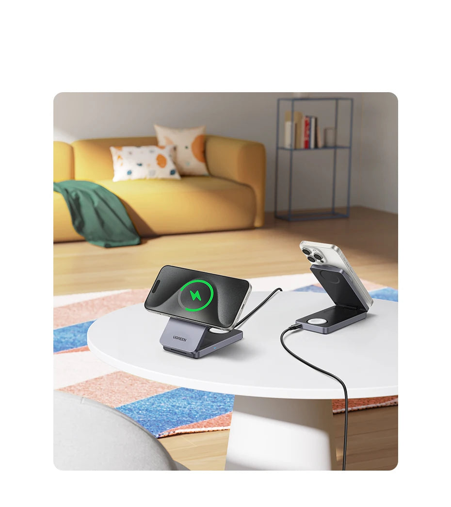 3-in-1 Magnetic Wireless Charging Stand for iPhone and Apple Watch - 17