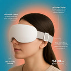 Smart Eye Massager with Cooling and Vibration for Eye Strain