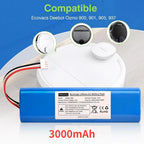 Replacement Lithium-Ion Battery for Deebot Ozmo Robot Vacuums