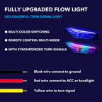 12V RGB LED Flowing Turn Signal and Daytime Running Light Strip Set