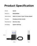 USB-A to USB-C 3.1 OTG Data Transfer Adapter