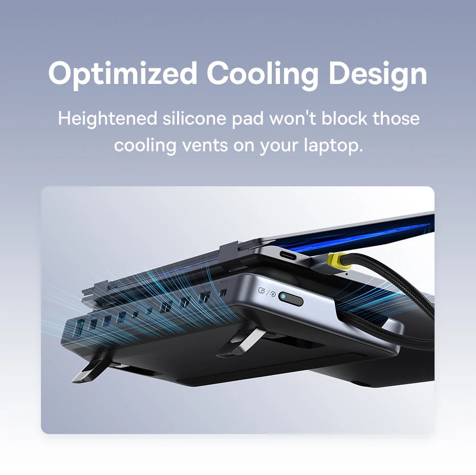 12-in-1 USB-C Triple Display Docking Station with Laptop Stand