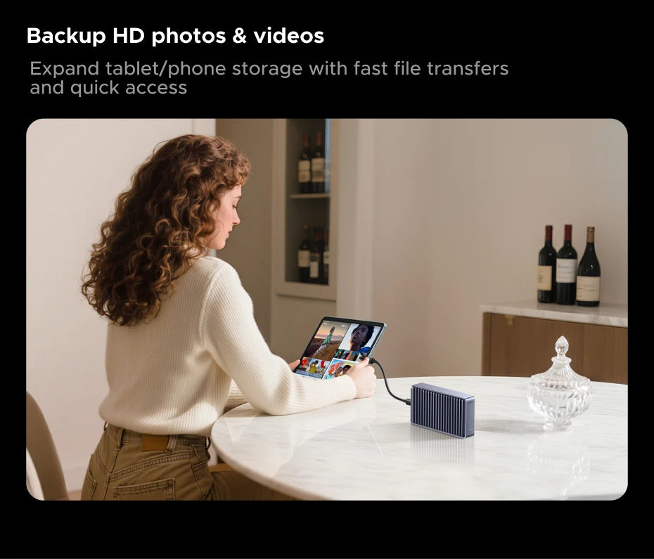 40Gbps USB4 NVMe SSD Enclosure for Thunderbolt and High-Speed Data