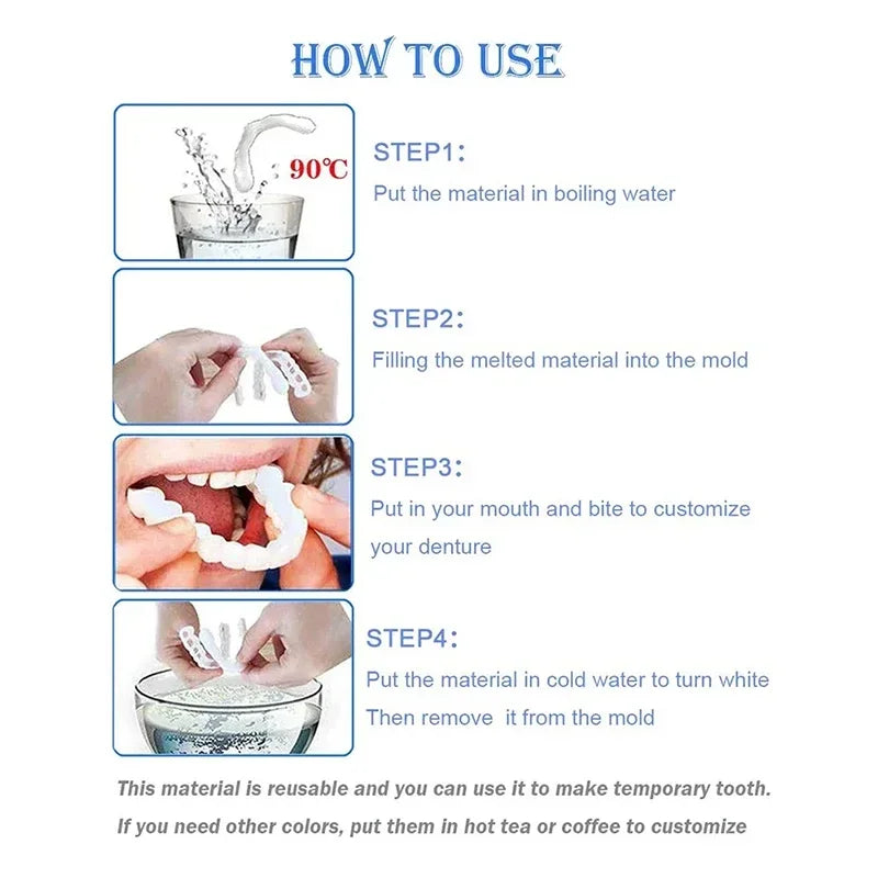 Snap-On Temporary Cosmetic Teeth Veneers - 3