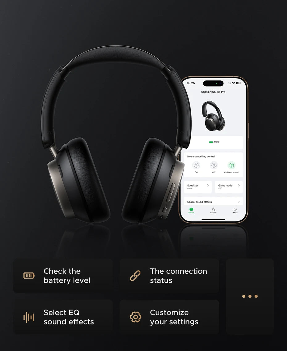Wireless Noise-Canceling Over-Ear Headphones with LDAC and Hi-Res Audio