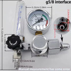 Argon CO2 Gas Pressure Regulator with Flow Meter for MIG TIG Welding