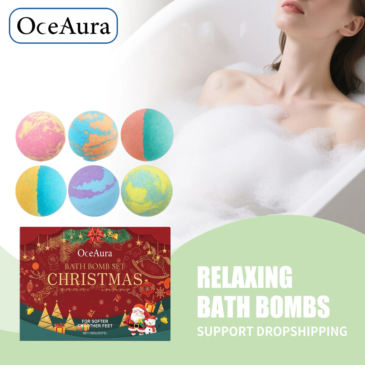 Aromatherapy Moisturizing Bath Bomb Set for Kids