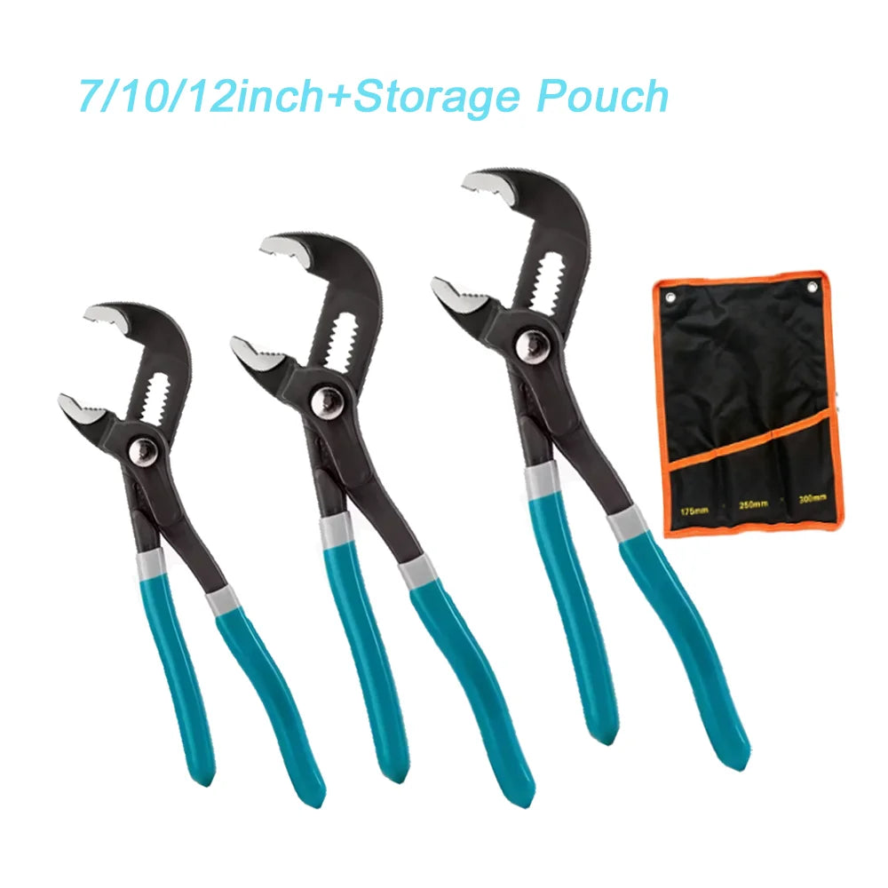Adjustable Quick-Release Water Pump Pliers Set