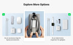 Portable Tech Organizer Case for Digital Accessories and Cables