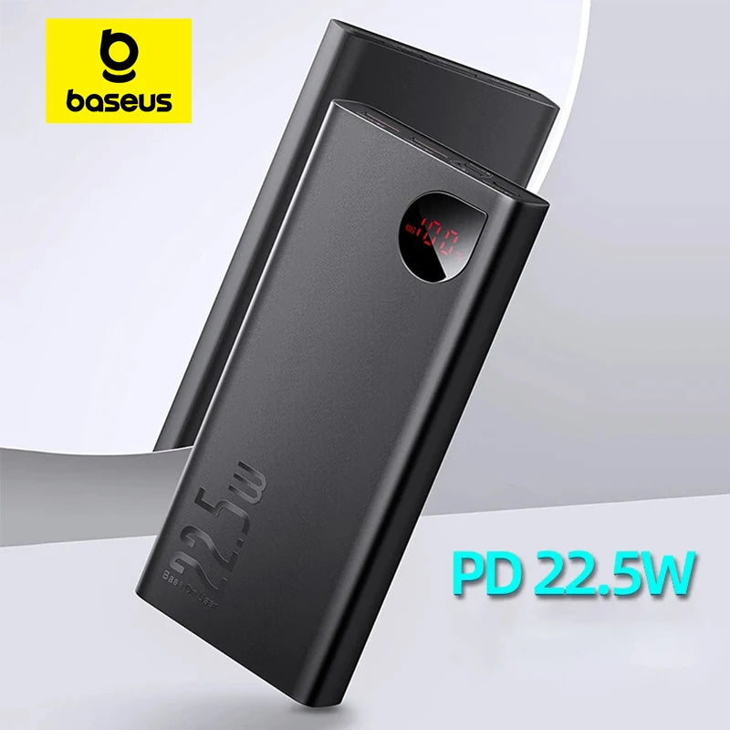 22.5W Fast Charging Portable Power Bank with LED Digital Display