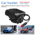12V 120W and 24V 200W 2-in-1 Car Heater and Cooling Fan Defroster