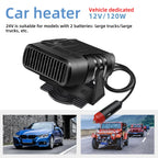 12V 120W and 24V 200W 2-in-1 Car Heater and Cooling Fan Defroster