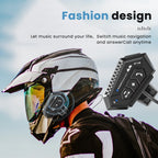 BT-12B Bluetooth 5.0 Motorcycle Helmet Intercom Headset 300M Range