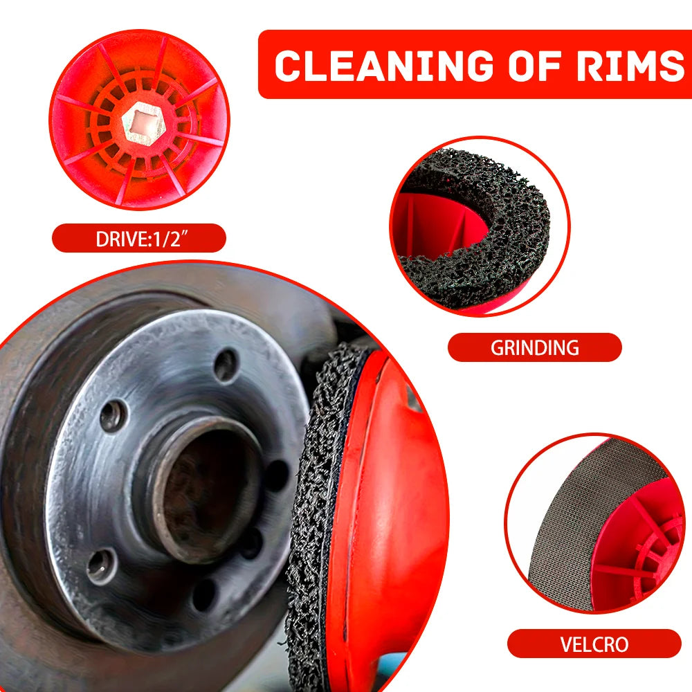Wheel Hub and Brake Disc Rust Removal Grinding Tool