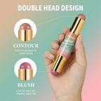 Dual-Ended Cream Blush and Bronzer Stick