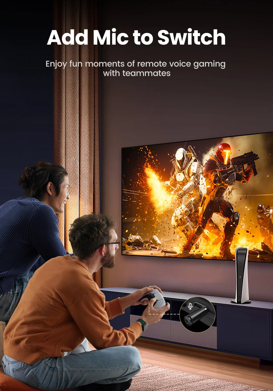 Bluetooth 5.3 Audio Transmitter for PS5 PS4 and Nintendo Switch