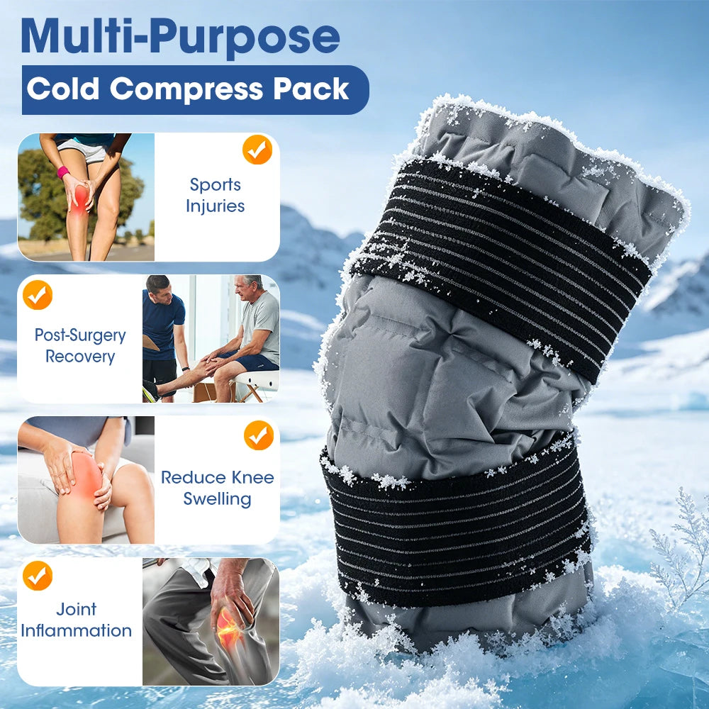 Reusable Hot and Cold Therapy Knee Ice Pack Wrap