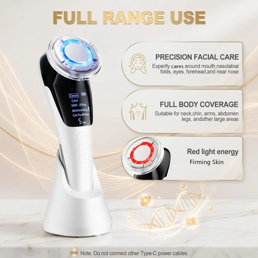 5-in-1 Micro-Current Facial Rejuvenation and Tightening Device