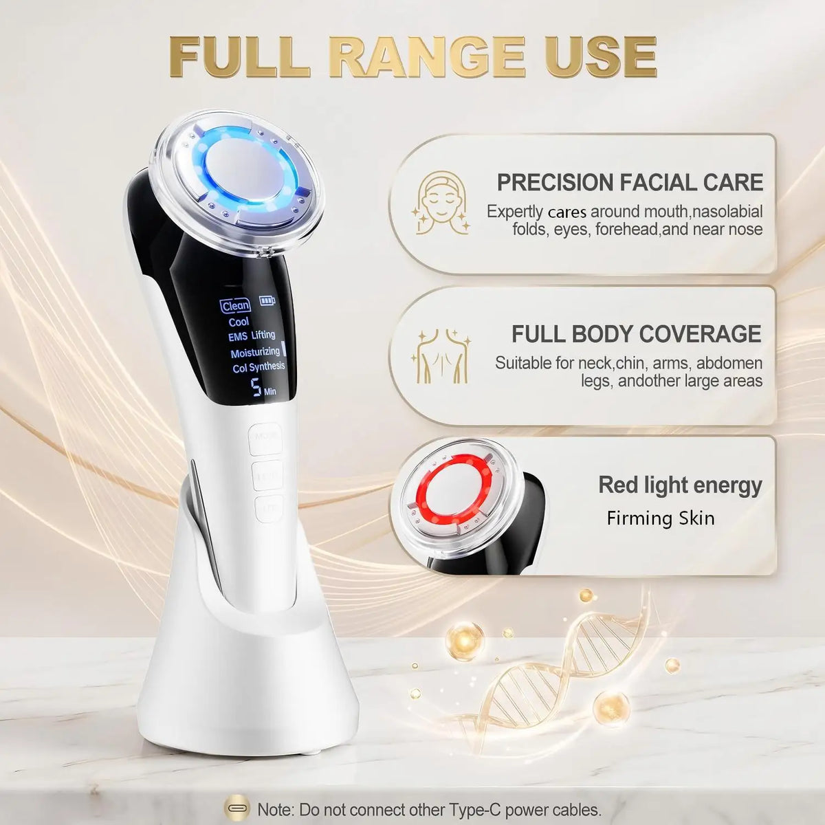 5-in-1 Micro-Current Facial Rejuvenation and Tightening Device