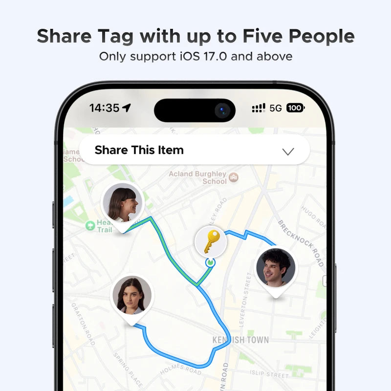 Bluetooth Item Tracker for Apple Find My Network