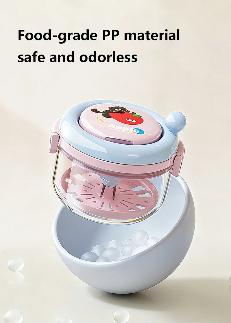 Rotary Denture Cleaning and Storage Container with Drainage Tray - 13