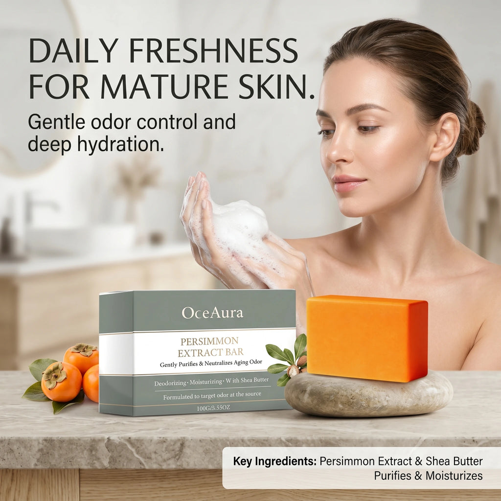Persimmon Deodorizing Body Soap for Aging Odor
