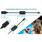 USB to 12V Car Cigarette Lighter Socket Step Up Voltage Converter Cable