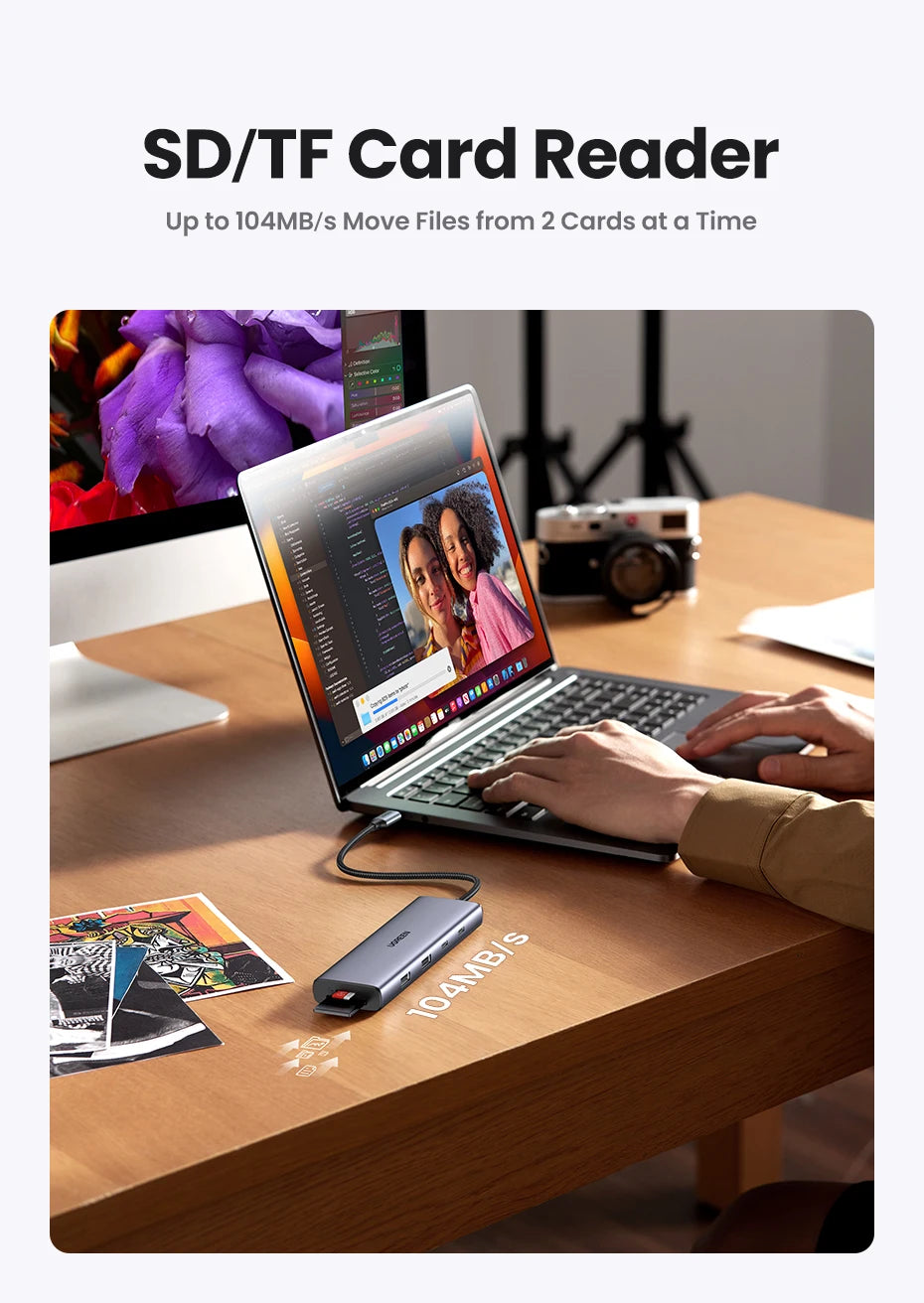 9-in-1 USB-C Hub with 4K 60Hz HDMI and 100W Power Delivery