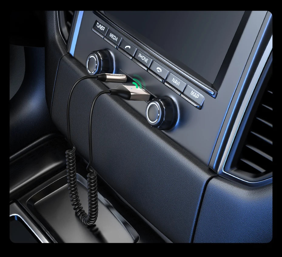 Bluetooth 5.3 Wireless Audio Receiver Adapter for Car AUX