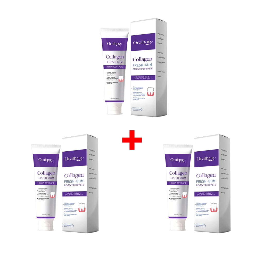 Collagen Whitening Toothpaste for Fresh Breath and Gum Care