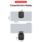 Magnetic Sun Visor Glasses Holder and Anti Glare Folding Shield