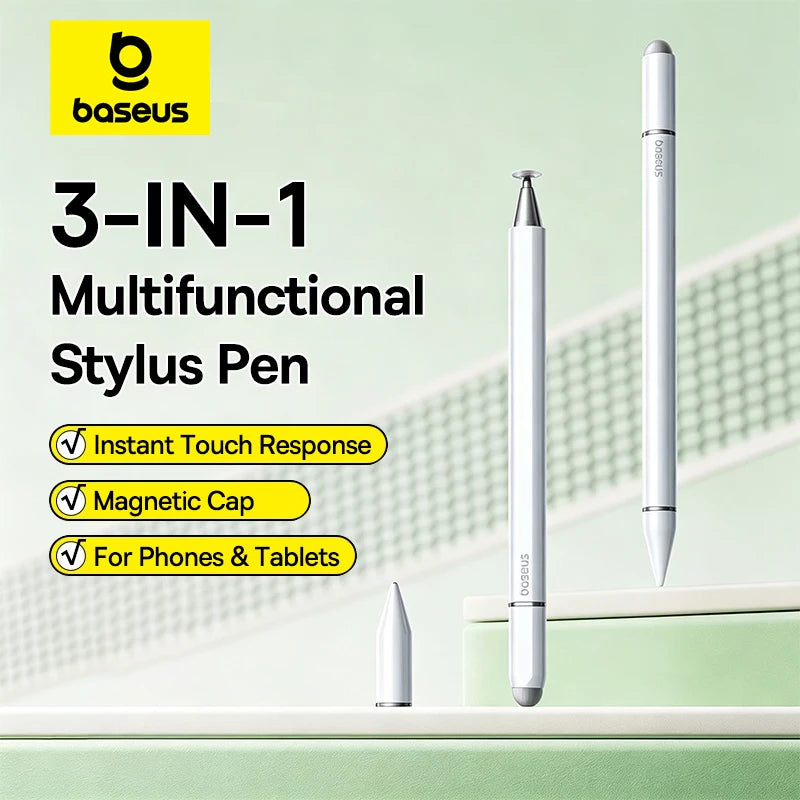 3-in-1 Universal Capacitive Stylus Pen for Touch Screens