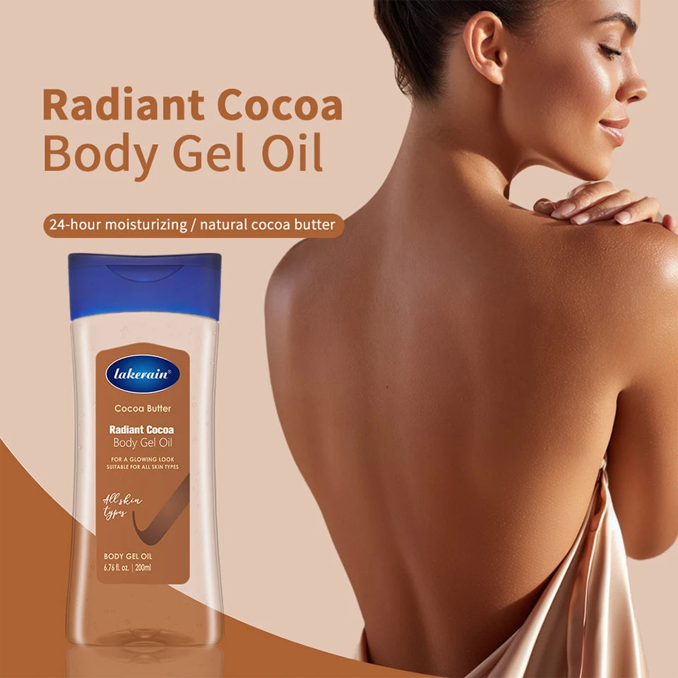 Radiant Cocoa Butter Body Gel Oil for Hydrated Glowing Skin - 8