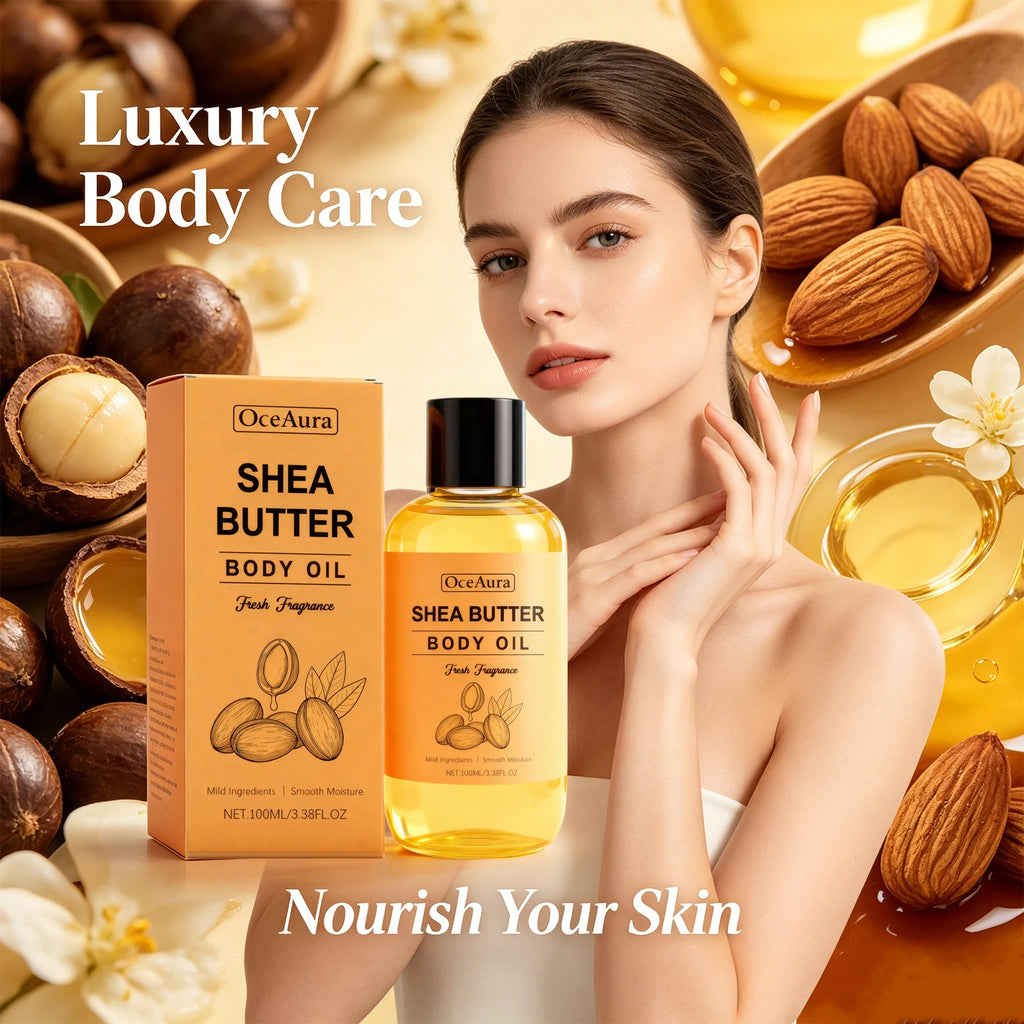 Shea Butter Nourishing Body Oil for Dry Skin
