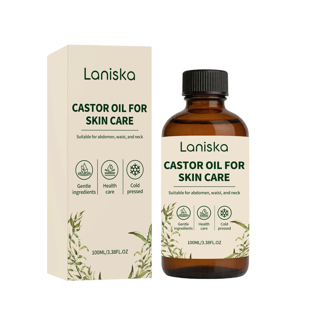 Cold Pressed Castor Oil for Body Skin Hydration and Massage