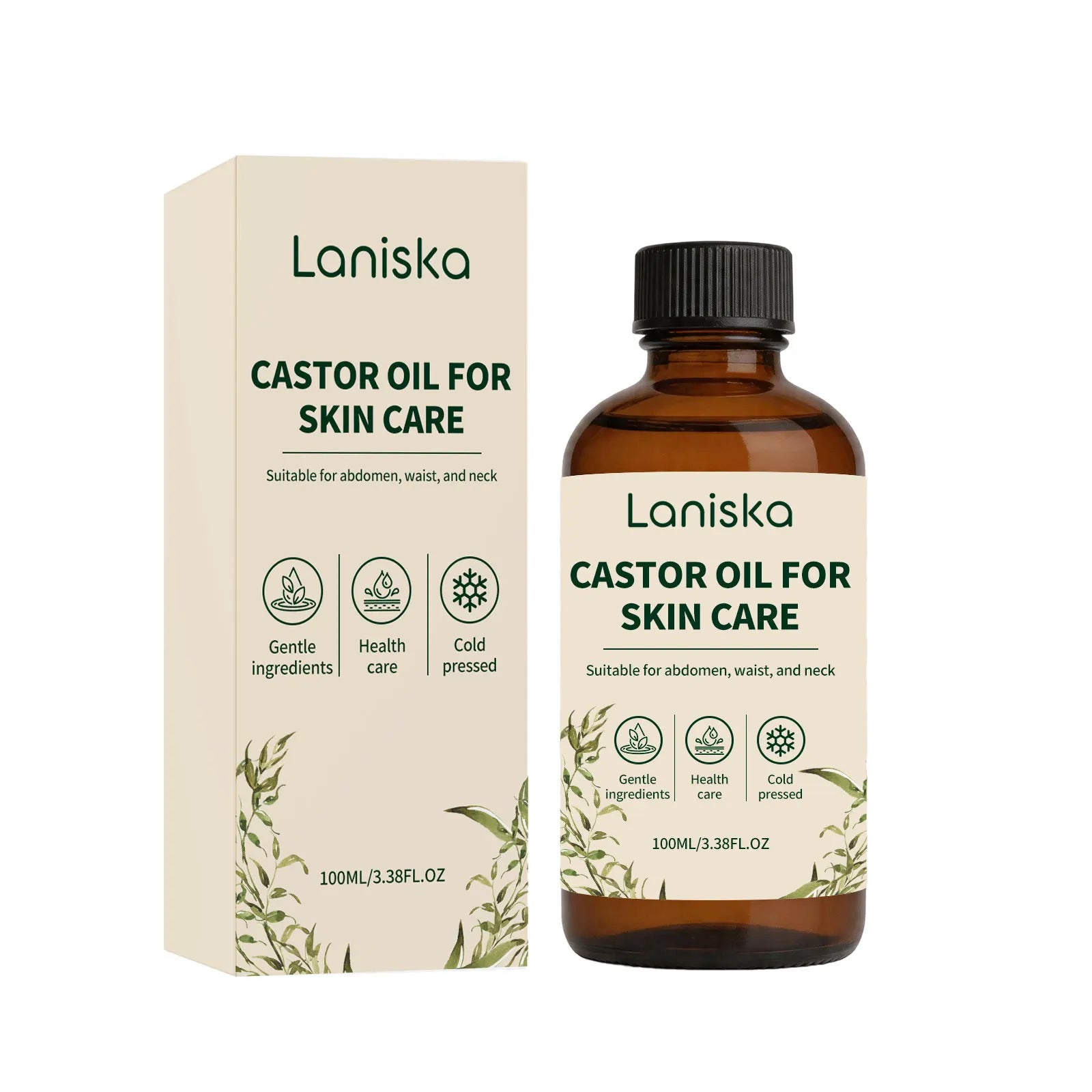 Cold Pressed Castor Oil for Body Skin Hydration and Massage - 16